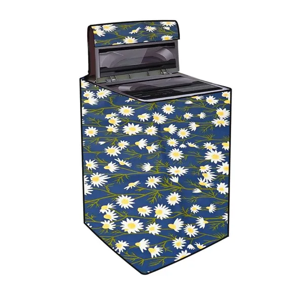 Polyester_Waterproof_Floral_Print_Top_Load_Washing_Machine_Cover_8-10_Kg_Blue
