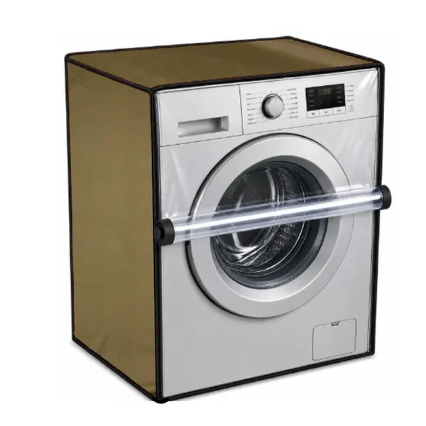 Waterproof_Fabric_Roll-Up_Zipper_Front_Load_Washing_Machine_Cover_Brown