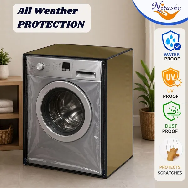 Waterproof_Fabric_Roll-Up_Zipper_Front_Load_Washing_Machine_Cover_Brown