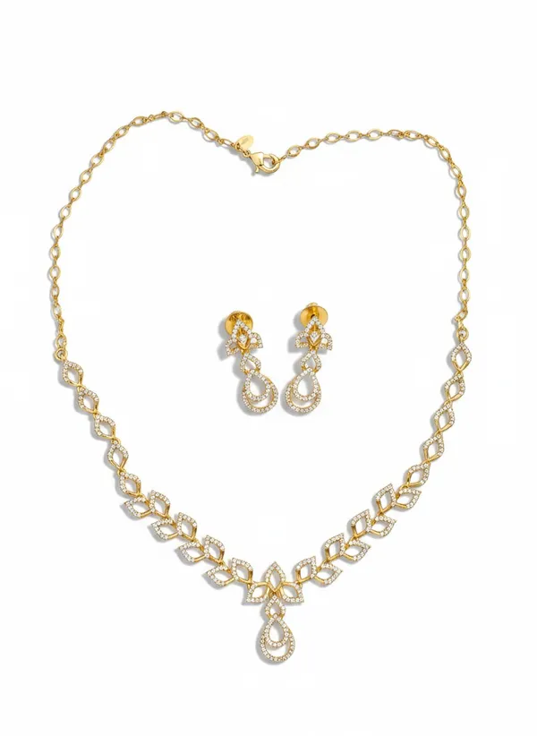Gold_Plated_AD_Neckles_Set_with_Earings