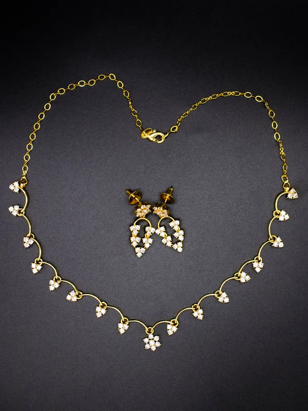 Gold_Plated_AD_Neckles_Set_with_Earings