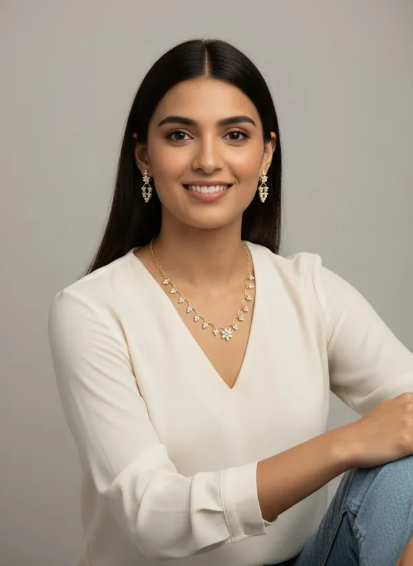 Gold_Plated_AD_Neckles_Set_with_Earings