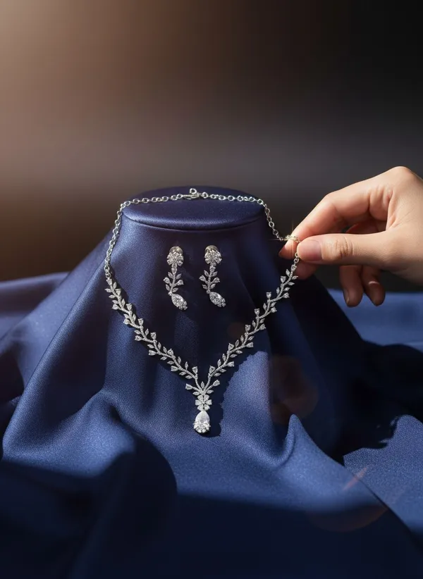 Silver_Plated_AD_Neckles_Set_with_Earings