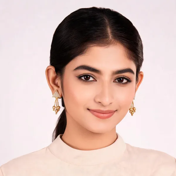 Gold_Ball_Chain_Earring_For_Women