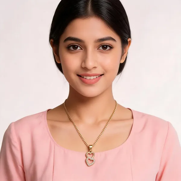 Gold_Pendant_With_Chain_16_In_For_Women