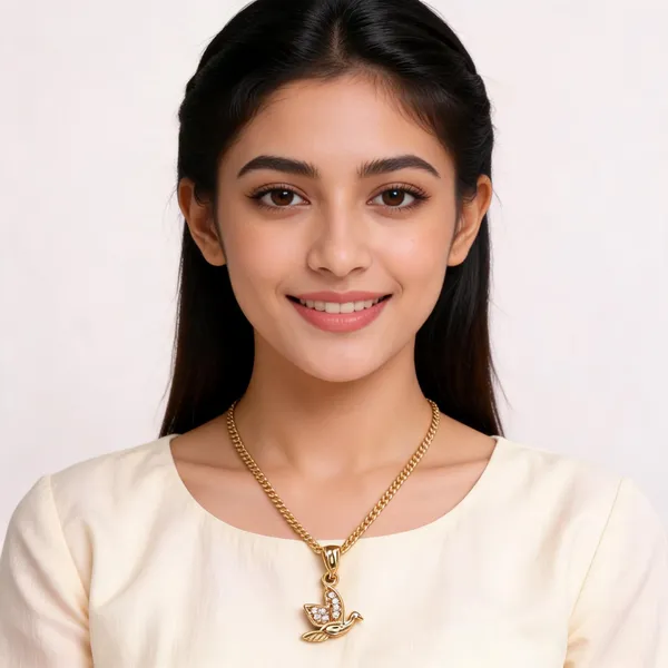 Gold_Tone_Pendant_With_16_In_Chain_For_Women