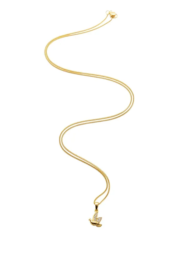 24_Karat_Gold_Tone_Pendant_With_16_In_Chain_For_Women