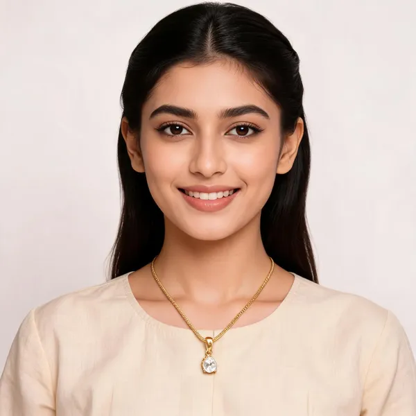 Gold_16_In_Pendant_With_Chain_For_Women