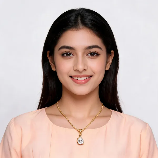 Gold_16_In_Pendant_With_Chain_For_Women