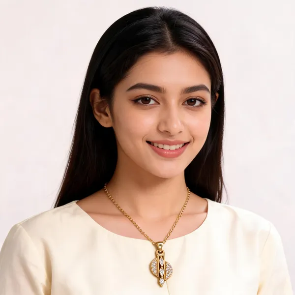 Gold_16_In_Pendant_With_Chain_For_Women