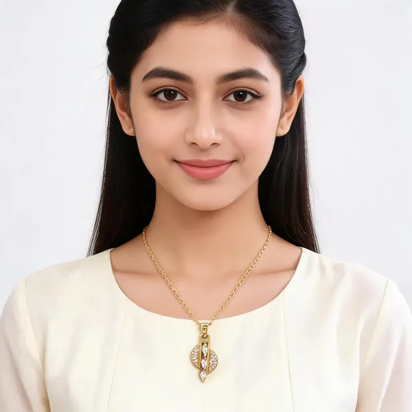 Gold_16_In_Pendant_With_Chain_For_Women