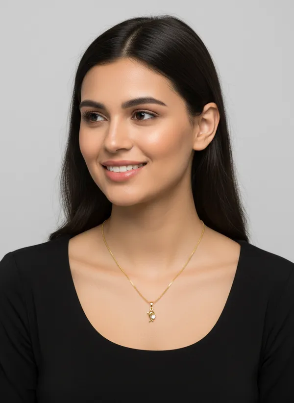 Gold_Tone_Pendant_With_16_In_Chain_For_Women