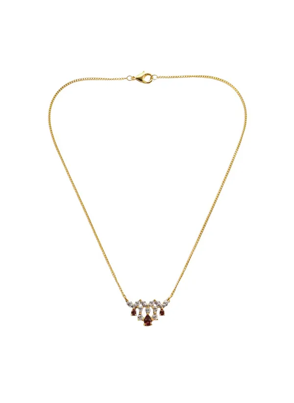 24_Karat_Gold_Tone_Pendant_With_18_In_Chain_For_Women