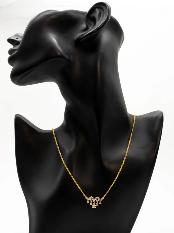 24_Karat_Gold_Tone_Pendant_With_18_In_Chain_For_Women