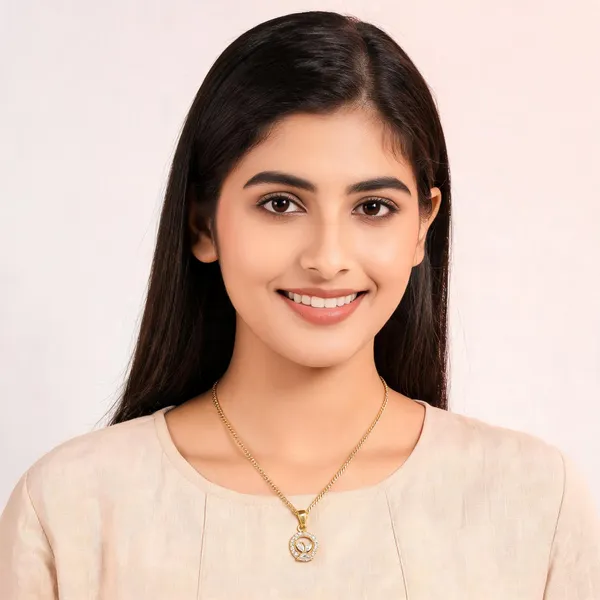 Gold_Tone_Pendant_With_18_In_Chain_For_Women