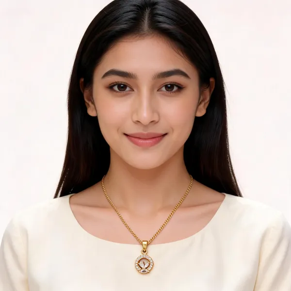 Gold_Tone_Pendant_With_18_In_Chain_For_Women