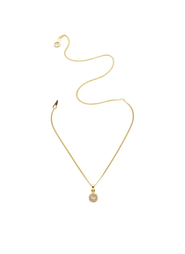 24_Karat_Gold_Tone_Pendant_With_18_In_Chain_For_Women