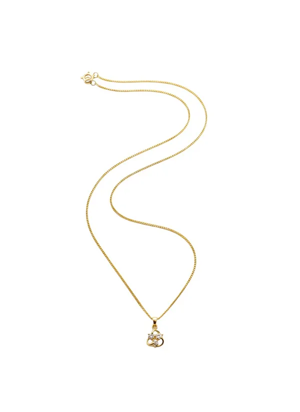 24_Karat_Gold_Tone_Pendant_With_18_In_Chain_For_Women