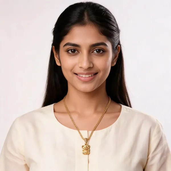 Gold_18_In_Pendant_With_Chain_For_Women
