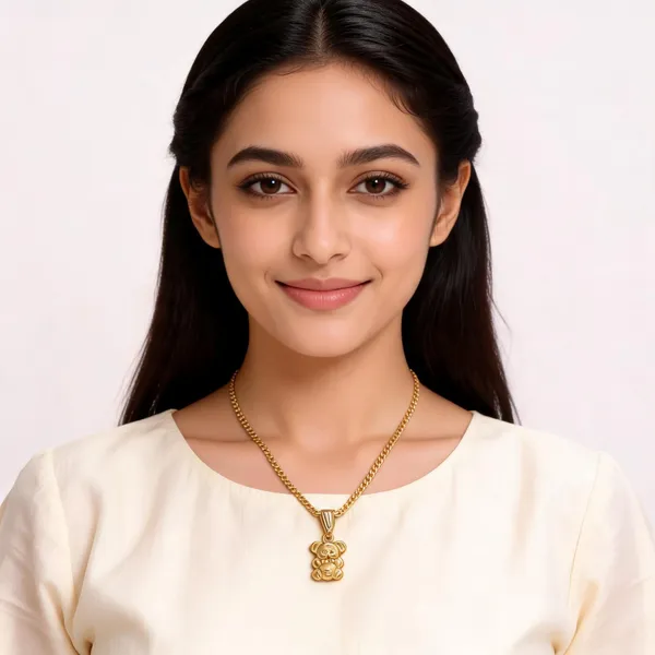 Gold_18_In_Pendant_With_Chain_For_Women