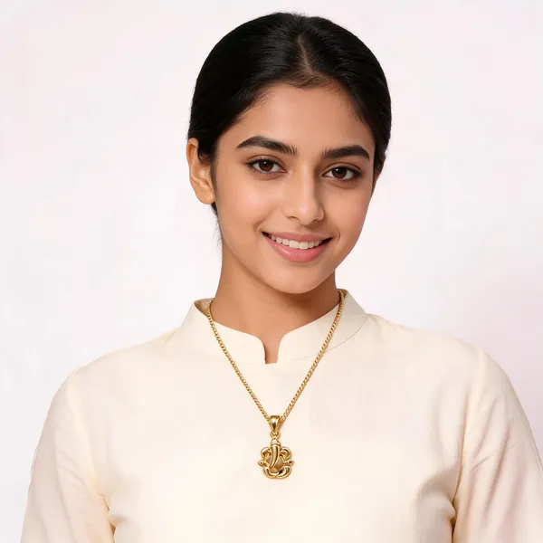 Gold_18_Inch_Pendant_With_Chain_For_Women