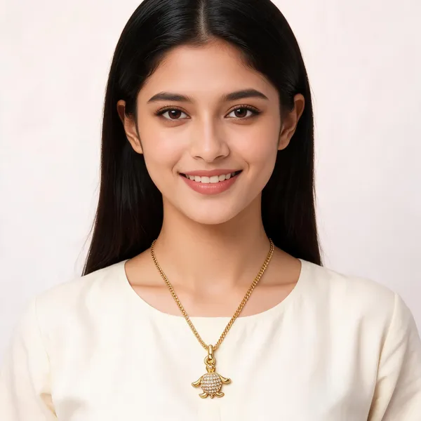 Gold_18_In_Pendant_With_Chain_For_Women