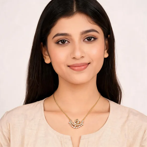 Gold_18_In_Pendant_With_Chain_For_Women