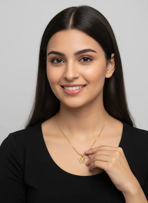 Gold_Tone_Pendant_With_18_In_Chain_For_Women