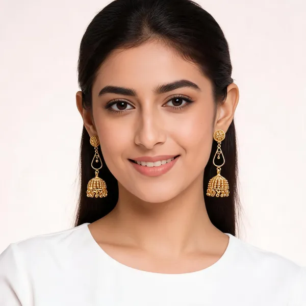 Gold_Jhumka_Earring_For_Women