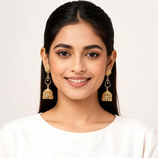 Gold_Jhumka_Earring_For_Women