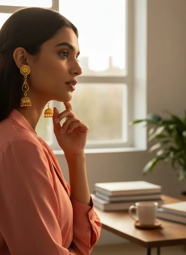 24_Karat_Gold_Jhumka_Earring_For_Women