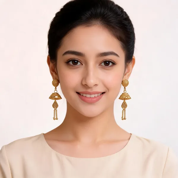 Gold_Jhumka_Earring_For_Women