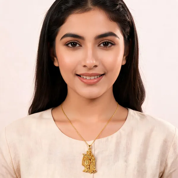 Gold_Tone_Classic_Pendant_For_Women