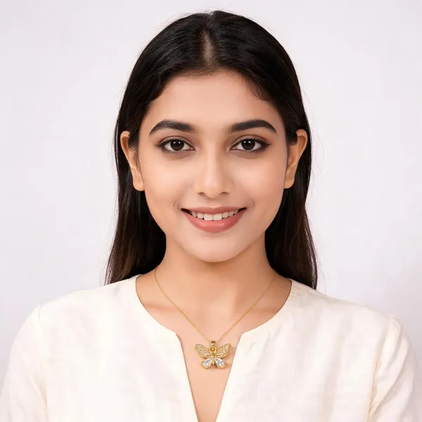Gold_Tone_Classic_Pendant_For_Women