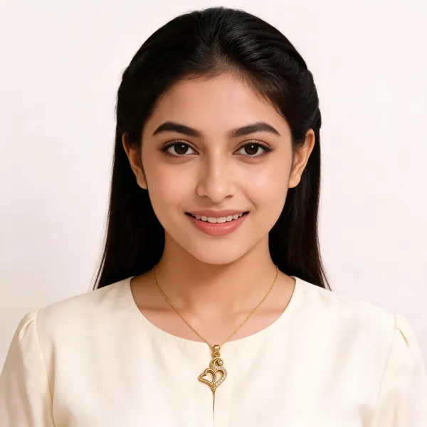 Gold_Tone_Classic_Pendant_For_Women