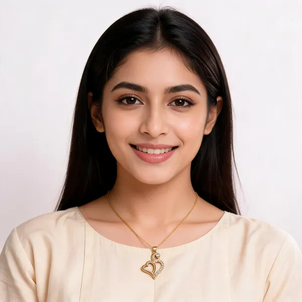 Gold_Tone_Classic_Pendant_For_Women
