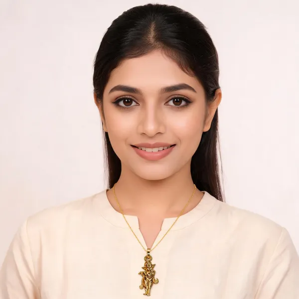 Gold_Tone_Classic_Pendant_For_Women