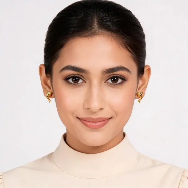 Gold_Tone_Stud_Earrings_For_Women
