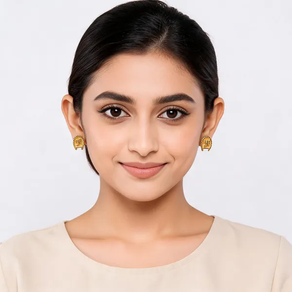 Gold_Tone_Stud_Earrings_For_Women