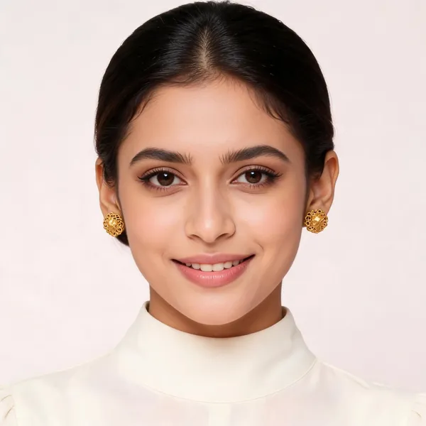 Gold_Tone_Stud_Earrings_For_Women