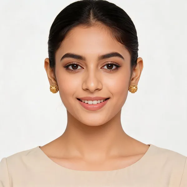 Gold_Tone_Stud_Earrings_For_Women