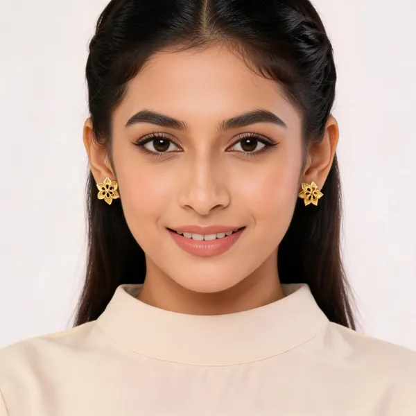 Gold_Tone_Stud_Earrings_For_Women