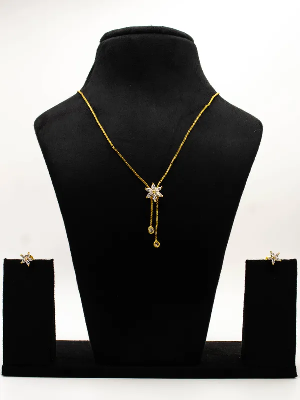 Gold_Plated_AD_Neckles_Set_with_Earings