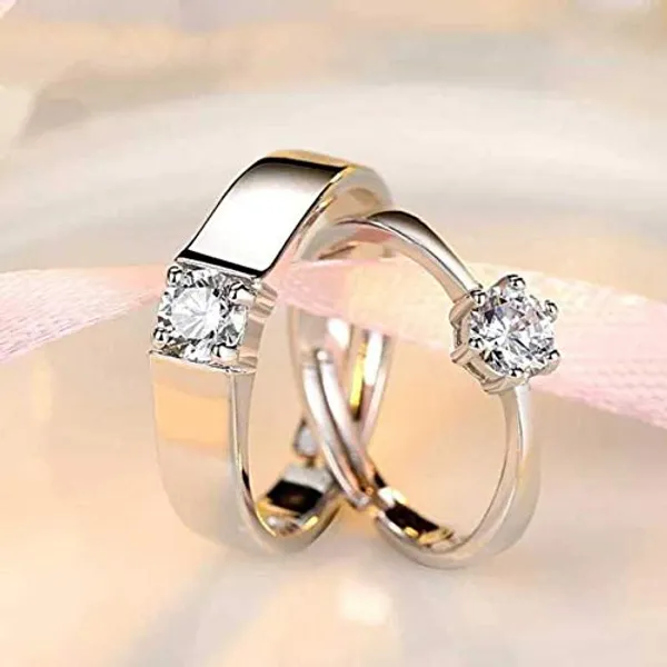 Silver_Stainless_Steel_Couple_Ring_Set