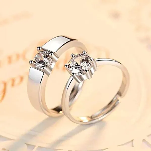 Silver_Stainless_Steel_Couple_Ring_Set