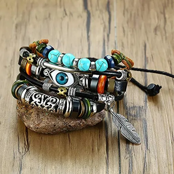 Blue_And_Black_Stainless_Steel,Acrylic_Plastic_Evil_Eye_Bracelet