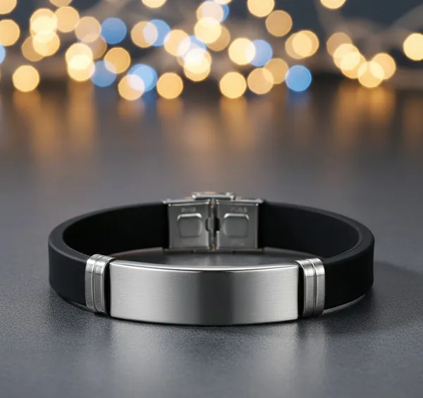 Silver_Black_Stainless_Steel_Beads_Bracelet