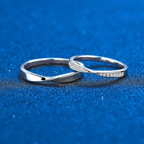 Silver_Stainless_Steel_Couple_Ring_Set