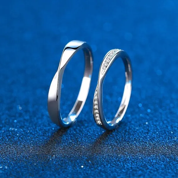 Silver_Stainless_Steel_Couple_Ring_Set