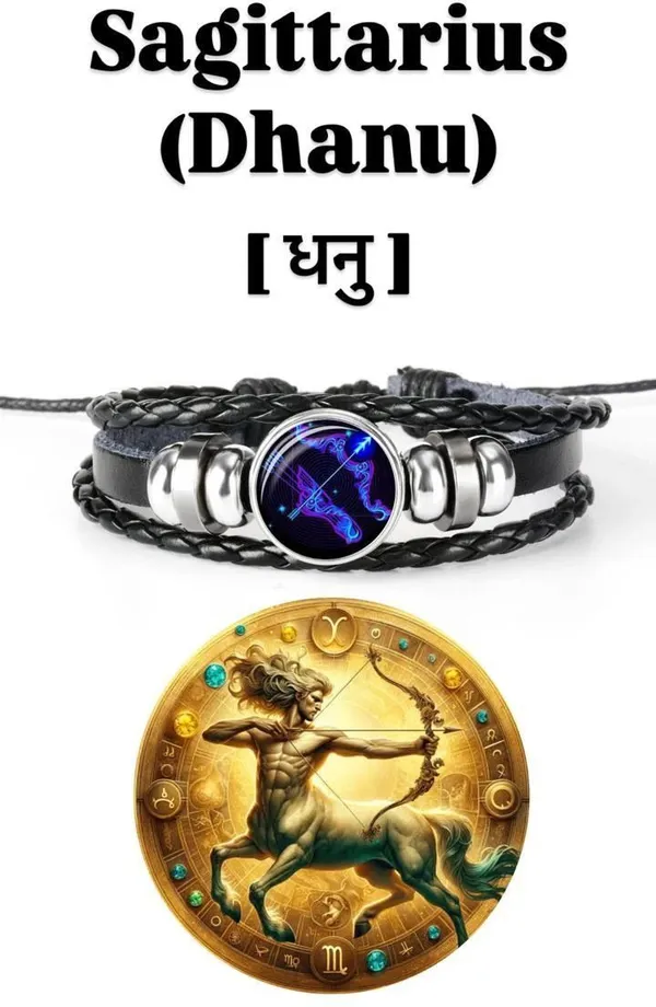Black_And_Silver_Stainless_Steel_Zodiac_Bracelet
